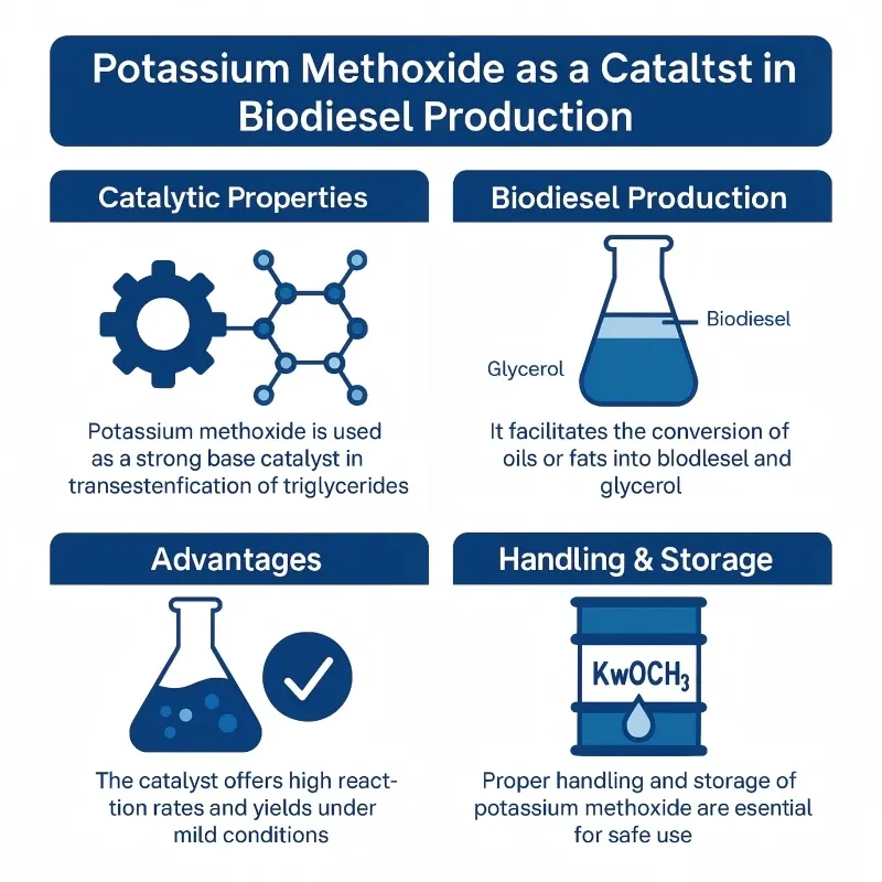 potassium methoxide catalyst, biodiesel production process, KOMe transesterification reaction